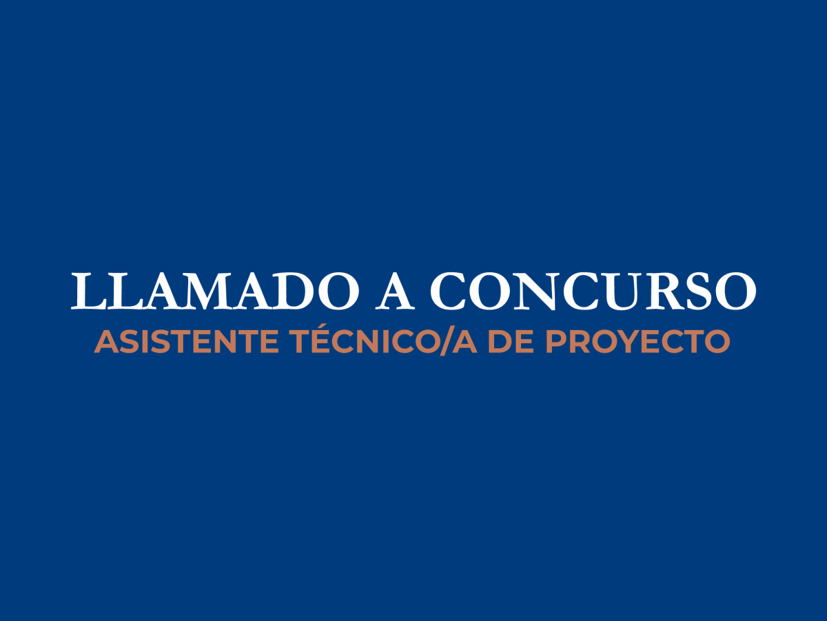 Llamado a Concurso para Asistente Técnico de Proyecto